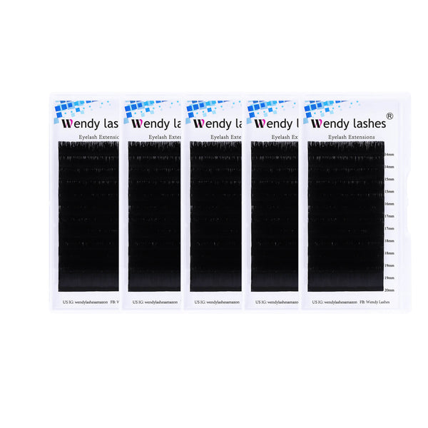 5Trays Easy Fan Volume Lashes Extension Mix Length